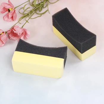

2Pcs Auto Car Wheel Waxing Polishing Compound Washing Sponge Cleaning Pad Brush 10cm*4cm*5.5cm