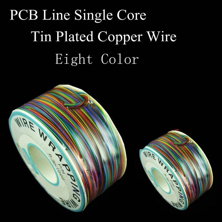 

AWG30 8 Colors Electrical Wrapping Wire Single Core Copper Cable OK Line Circuit Board PCB Jumpers Fly Airline Connecting Line