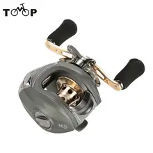 Приманка кастинговая катушка Магнитная Тормозная система 14+ 1BB мяч подшипники 11lb 6,3: 1 Влево/правая рука Baitcasting рыбалка катушка