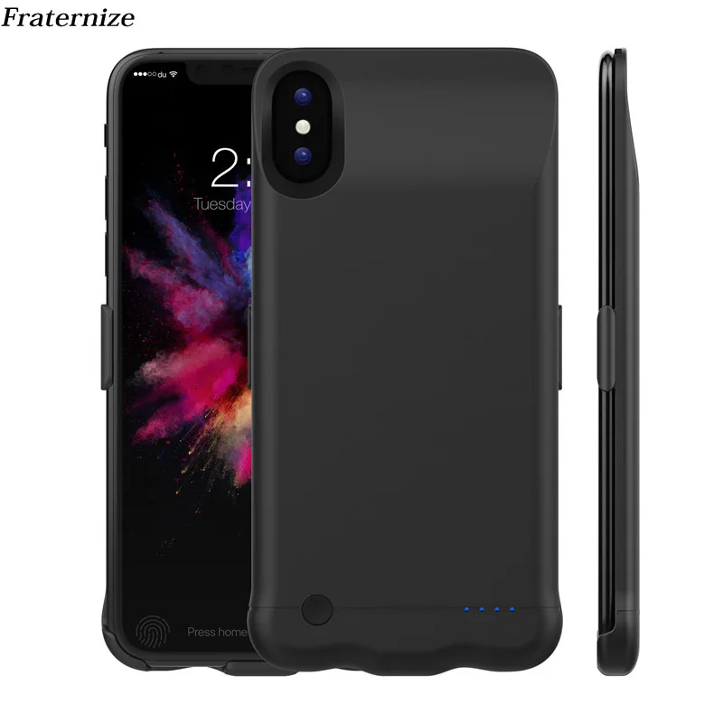 5200mAh Battery Charger Case For iPhone X Slim External Power Bank Charging Ultra Thin Backup Cover for XS | Мобильные телефоны и