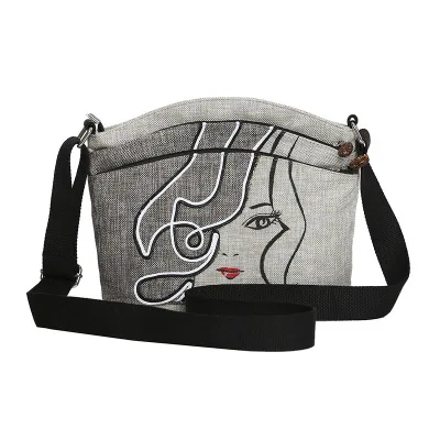 

Hot Fashion Appliques Small Women Handbags!Nice National appliques Lady Shoulder&Crossbody Bags Top Vintage Cute Canvas Carrier