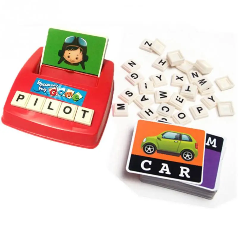 

23.5*21.5*4.5cm Learning Educational Kids Puzzle Spelling toy English Spelling Alphabet Letter Game Early Gift For Boys Girls