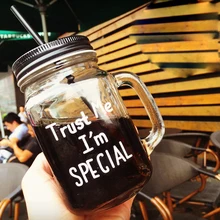 Фруктовый Мейсон банка бутылка цветная барная чашка кофейная кружка с ручкой стеклянная кружка офисная влюбленная пивная винная стеклянная банка подарки