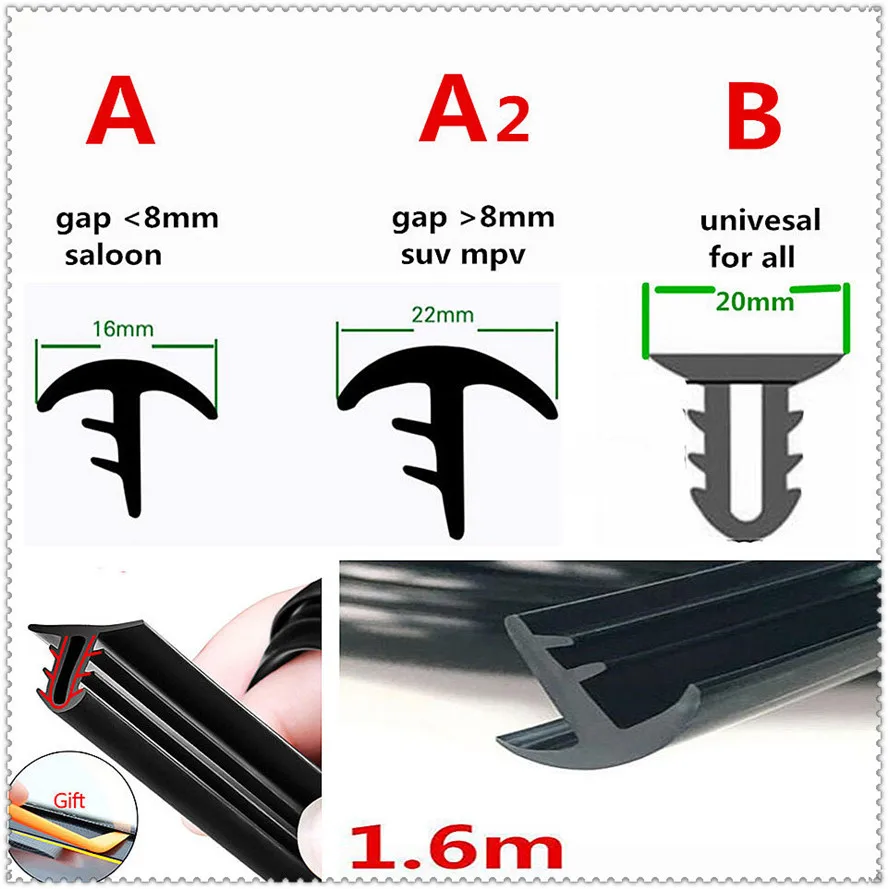 

Car Rubber Soundproof Sealing Strip Windshield Dashboard for Honda Pilot Insight HR-V CR-V Odyssey Jazz Fit Sports Ridgeline