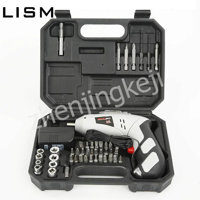 

Electric Screw Driver Rotatable Multi-function Screwdriver Suit 220V 45 Piece Set Charging Mode Electric Drill Electrical Tools