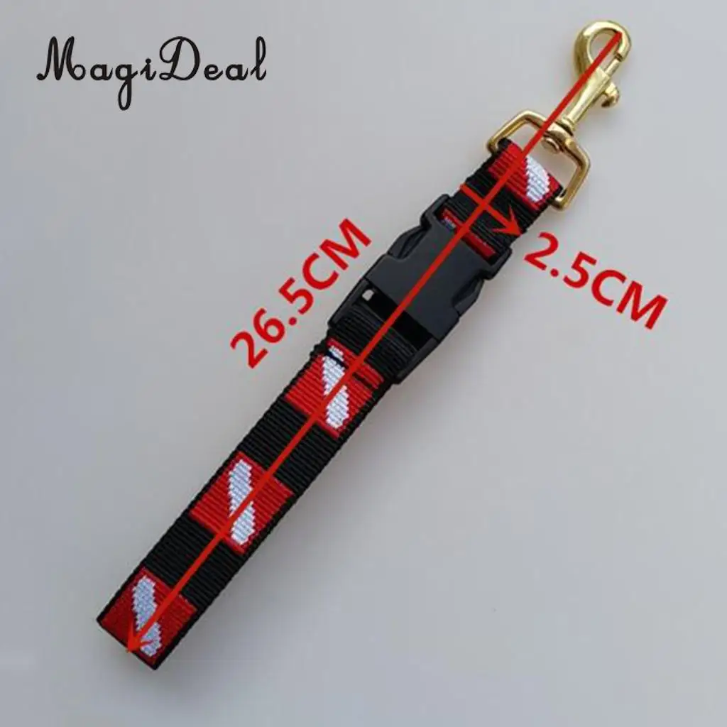 MagiDeal Universal Dive Flag Scuba Diving Gear Accessories Keeper Holder Lanyard & Safety Clip Equipment