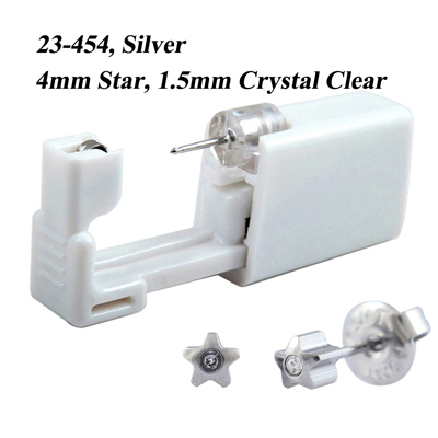 Disposable No Pain Safe Sterile Ear Stud Cartilage Tragus Helix Unit Kit Nose Piercing Stud Tool Fashion Jewelry 20g