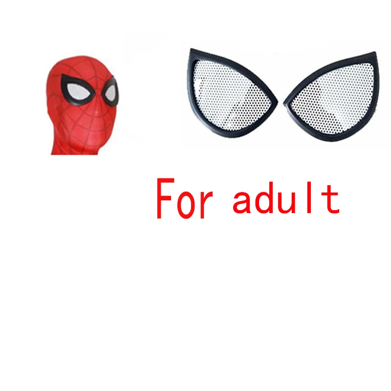 Mask adult Взрослые дети паук вдали от дома Питер Паркер маска для косплея супергероя Zentai боди Хэллоуин костюм мужчины - Цвет: Mask adult