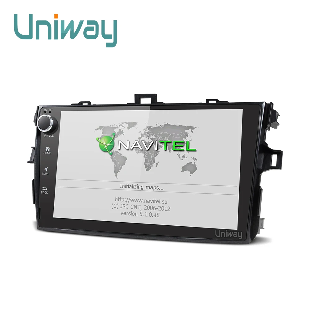 Cheap AKLL9071 uniway android 8.1 car dvd for toyota corolla 2008 2007 2009 2010 2011 2012 car radio gps player headunit navigation 1