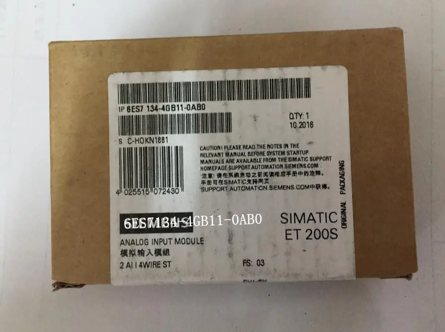 Siemens 6ES7 134-4FB00-0AB0 Simatic S7 Analog Input Module 
