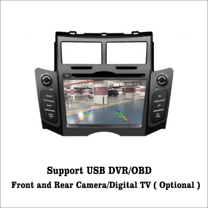 Cheap Liislee Android 7.1 2G RAM For Toyota Yaris 2005~2011 Car Radio Audio Video Multimedia DVD Player WIFI DVR GPS Navi Navigation 4