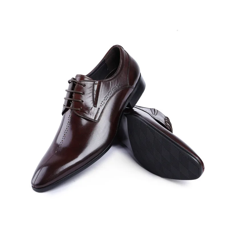 2 Vaca 1 Boda Trabajo Mens De Estrecha Vestir Cuero Hombres Talla Calidad Oficina 44 Moda Punta Alta Genuino Zapatos Nuevo xRHwFH