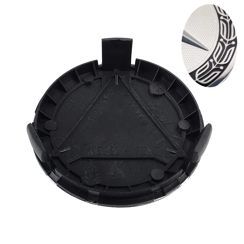 

4pcs/lot 75mm 3 pin Wheel center Hub Caps Cover cap Car Logo Emblem For Mercedes for A B C CLA CLS G M R A1714000025