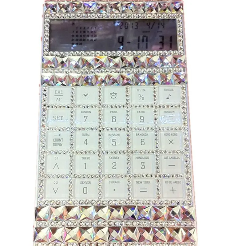 الإبداعية عصا الحفر حاسبة حجر الراين رقيقة جدا الأبدي التقويم متعددة الوظائف الماس الإبداعية عصا الحفر حاسبة حجر الراين رقيقة جدا الأبدي التقويم متعددة الوظائف الماس