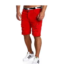 Джинсы мужские летние новые мужские рваные тонкие самоодевающиеся джинсовые шорты мужские тонкие большие размеры повседневные черные шорты больше размера XXL