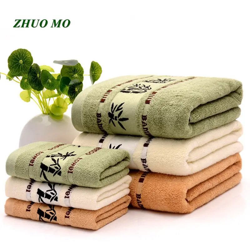 

3pcs/set fashion soft Bamboo fiber microfiber towel beach Bathroom for home bath towels for adults super absorbent face Towels