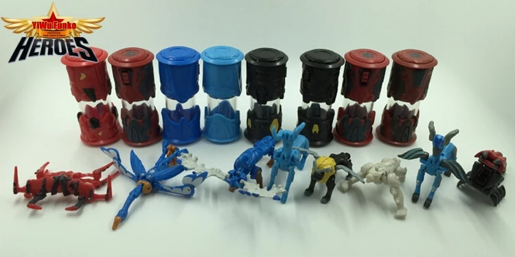 2015 hot 8pcs/set Anime Movie toys Monsuno Core 8 Pack monsuno energy ...