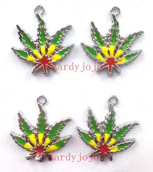 

New Classic 20 Pcs Maple Leaf Metal Charm Pendants Jewelry DIY Making D145