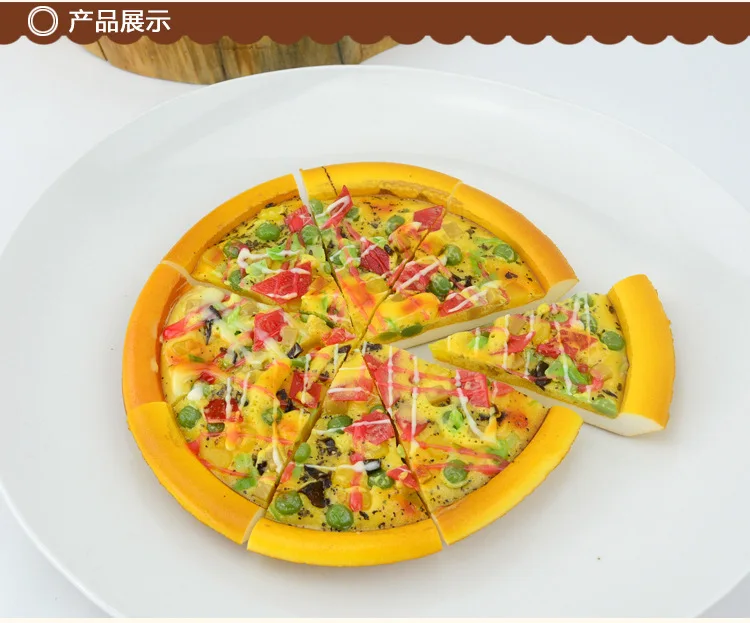 

PU Pizza Slices Squeeze Toy Slow Rising Squishie Jumbo Cheap Scented Stress Relief Food Toys Accessories Children's Gift Pizza R