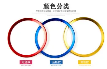 

4 pcs Car styling For Volkswagen VW tiguan Passat B5 B6 Golf 4/5/6/7 wheel hub sequins circle decorative stickers accessories