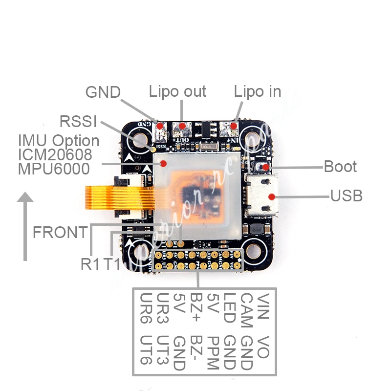 

Omnibus F4 Corner for Nano Flight Controller Build-In OSD Current Sensor W/ Damping Box IMU for Remote Control Toy RC Quadcopter
