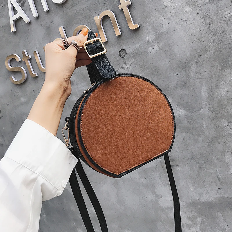 

Women Shoulder Bag Fashion Women's Crossbody Messenger Bags Ladies Purse Female Round Handbag 2018 Circular Design Bolsa