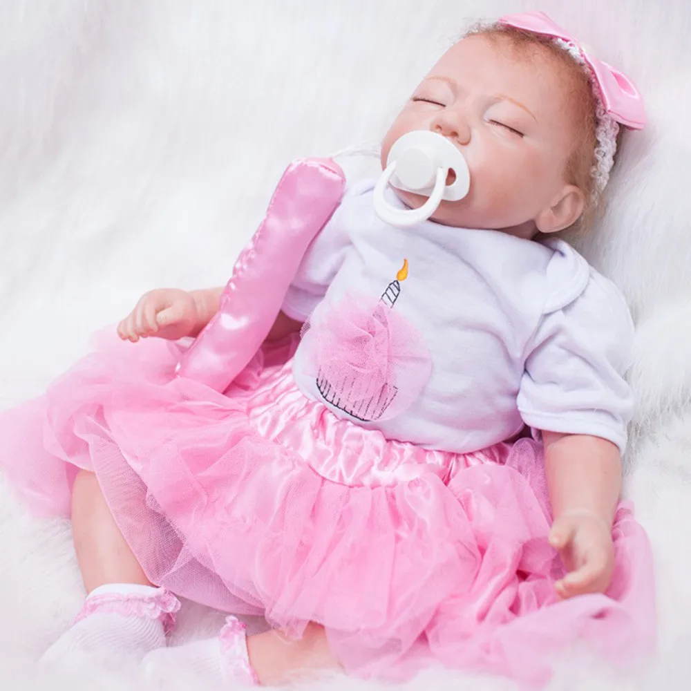 

Cute Toys Birthday Gift Lifelike Reborn Baby Doll 20 inch Newborn Doll Kids Girl Playmate Kids Toys Birthday Gift