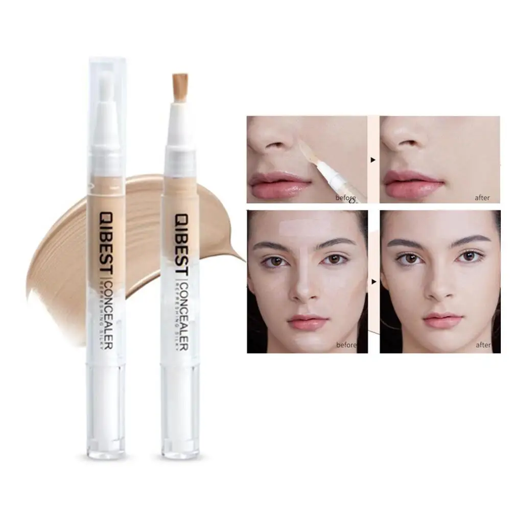

Qibest Full Cover Pro Makeup Concealer Cream for Eye Dark Circles Freckle Face Concealer Stick Make Up Base Foundation Cosmetics