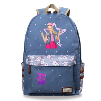 

New Jojo Siwa Women Canvas Backpack Students Girls Back to School Gift Rucksack Fashion Casual High Quality Teens Travel Bag