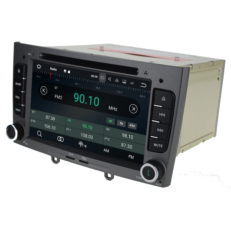 Sale IPS 7" Eight Core Android 8.0 Special Car DVD for Peugeot 308 I (T7) 2008-2011 & 408 2010-2011 with Radio,Bluetooth,RDS,GPS 4