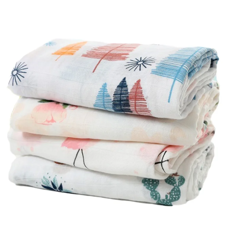 Baby muslin blanket Newborn Cotton Gauze Baby swaddling Cover blankets