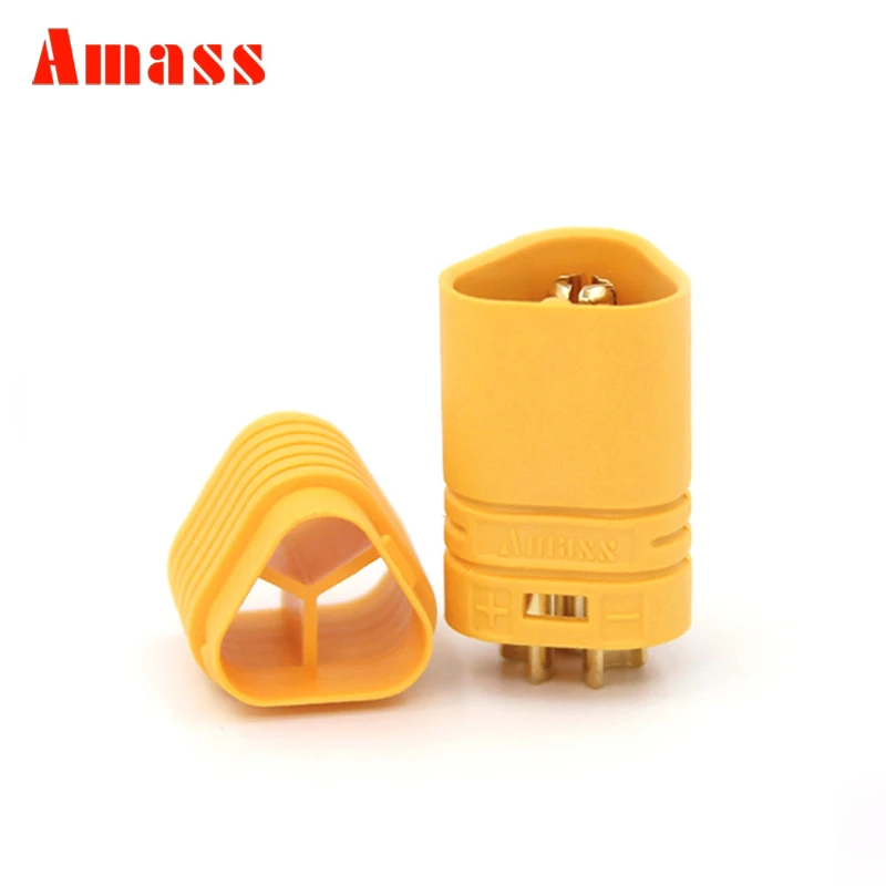 

1Pair Amass MT30 MT60 3.5mm 2mm Connector Female Male Plug 3 Pin RC Parts For Lipo Battery ESC Motor with housing Case Accessory