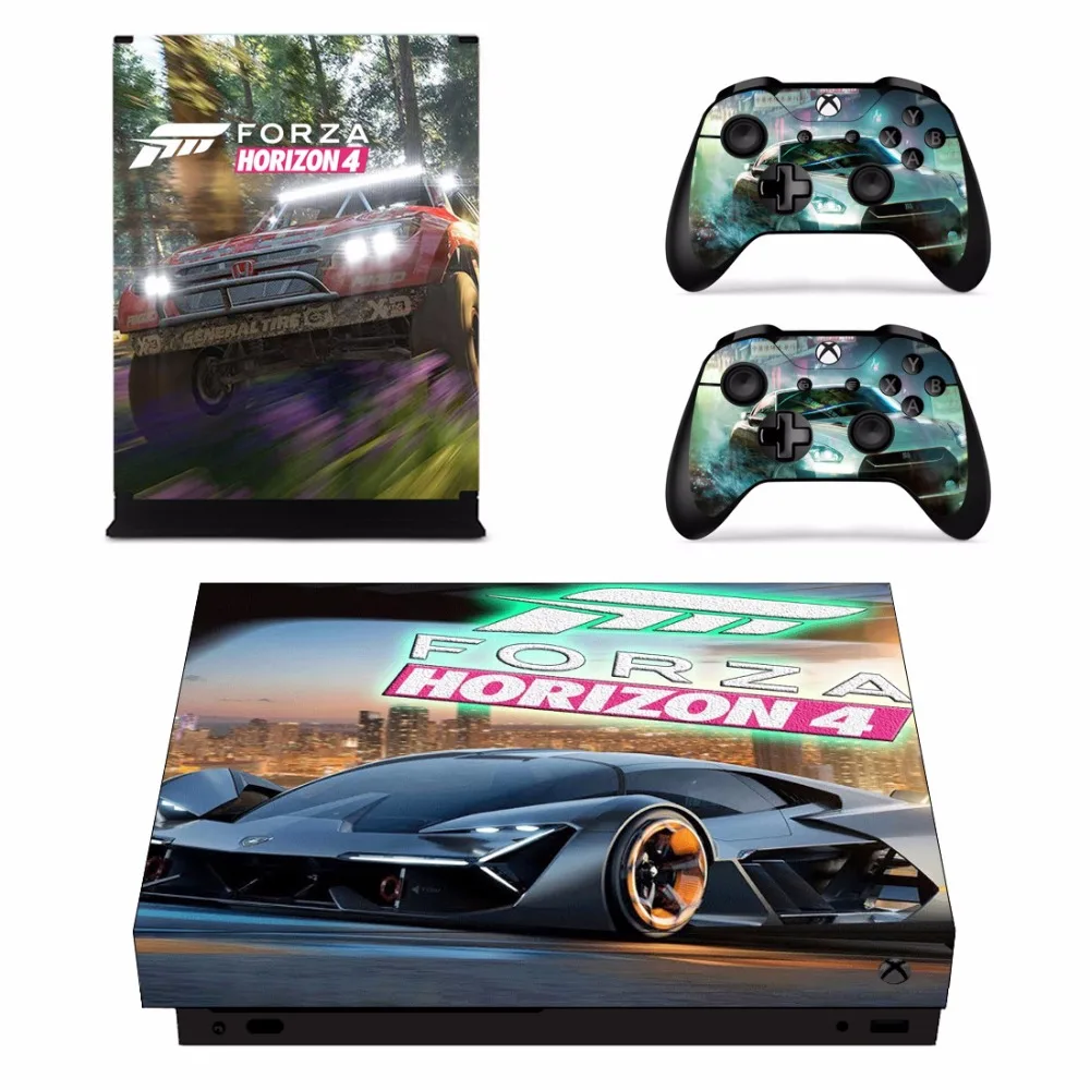 Forza Horizon 4 кожи стикера для Microsoft Xbox One X консоли и 2 контроллеров для Xbox One X кожи виниловые наклейки