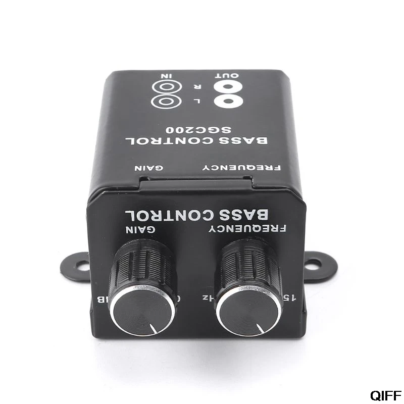 Автомобильный регулятор аудио усилитель баса сабвуфер стерео эквалайзер контроллер 4 RCA May06