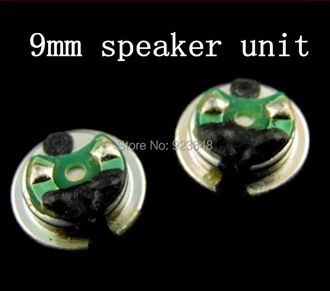 Headphone unit 9mm speaker unit Extreme Fever Speaker Vinyl large tail 2pcs