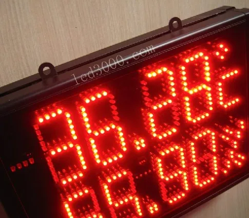 Светодиодный дисплей большие размеры для помещения температуры и влажности