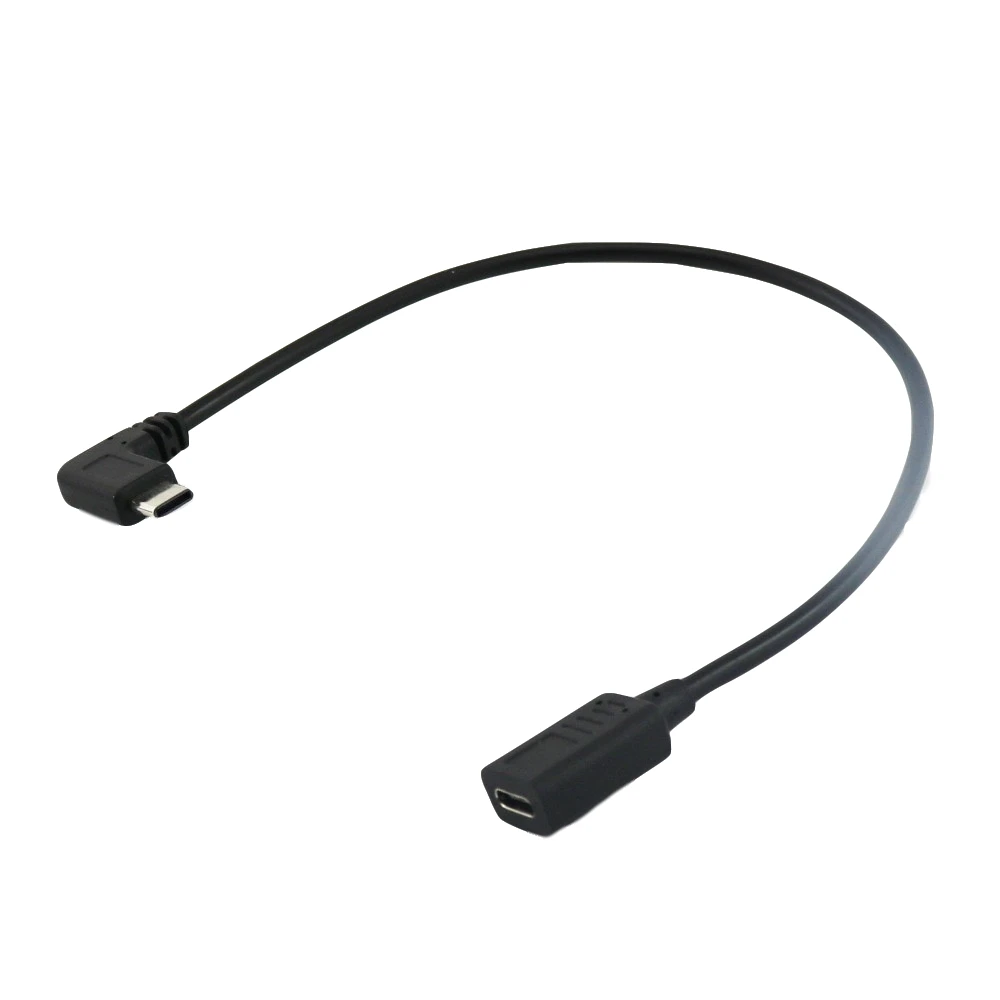 10x Тип C USB 3 1 мама к Type штекер правый угол папа гнезду удлинитель Кабель адаптер 30