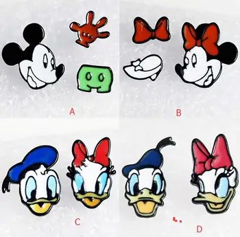 

New 50 pairs Minnie Mickey Donald Duck Earings Cartoon Women Girl Children kids Lovely Gifts M-21