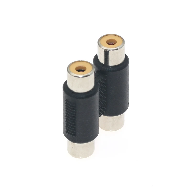 

RCA Audio 2 Pin Female to Female Connectors Housing Plastic Stereo Audio Plug Dual DIY Channel Connector