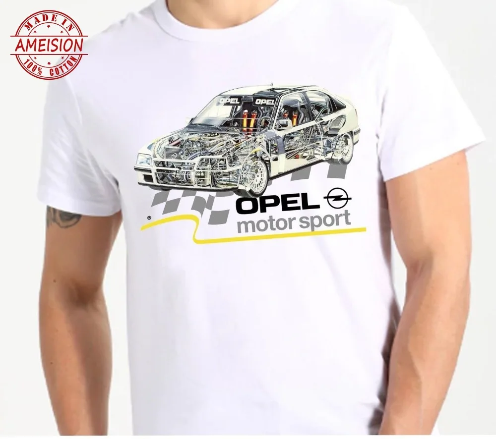 2019 Fashion Summer T-shirt Germany Classic Legend Car opel kadett Casual Short Sleeve