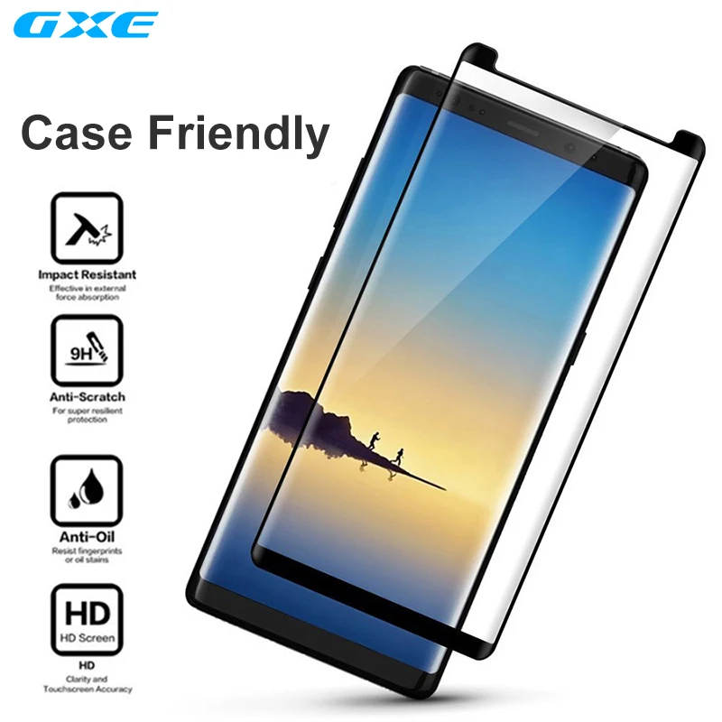 Защитный чехол из закаленного стекла для Samsung Galaxy Note 8 3D изогнутый экран S8 + Plus