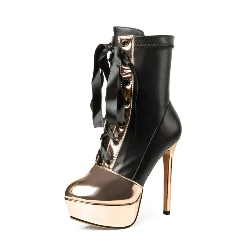 Hauts rouge De Bottes or Talons Étanche Automne Et Cuir D'hiver TableEn Martin ModeNouvelle Amende Noir À Avec Élastique bf6vmY7gIy