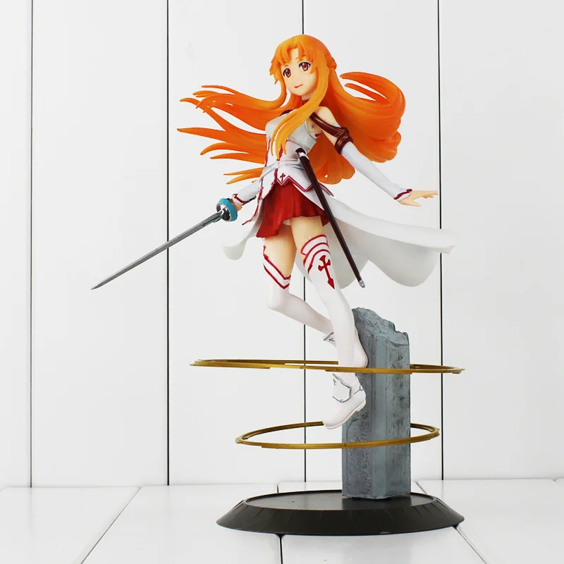 

Free Shipping Anime Sword Art Online Asuna PVC Action Figure Model Collection Toy 17cm