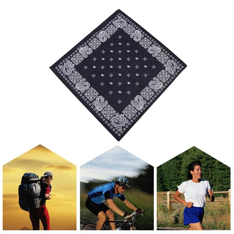 

2019 Women Men Print Bicycle Bandana Scarf Outdoor Riding Multi-function Head Wrap Scarves Square towel Male Female