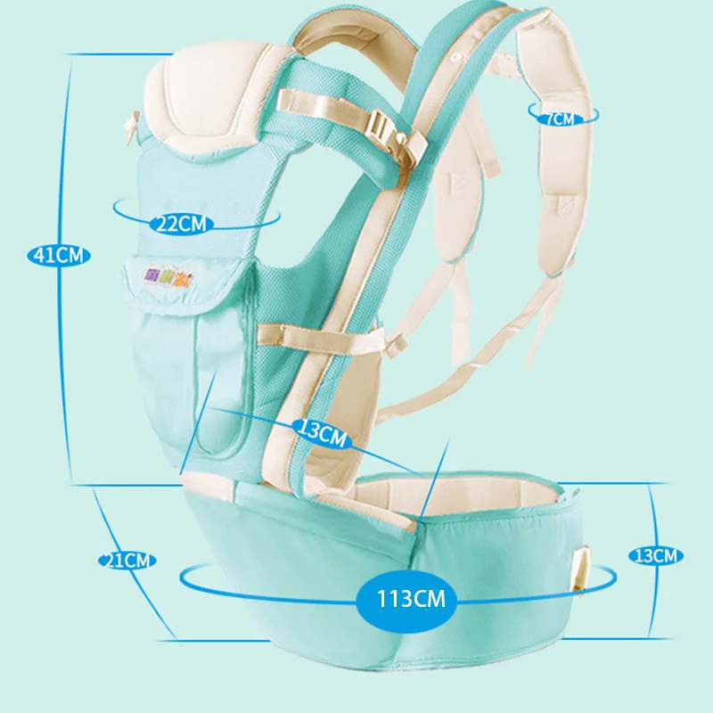 Baby Carrier Multifunction Cotton Hip Seat Baby Care Ergonomic Design Toddler Sling Wrap Rider Infant Protection Backpack BB3047 (6)