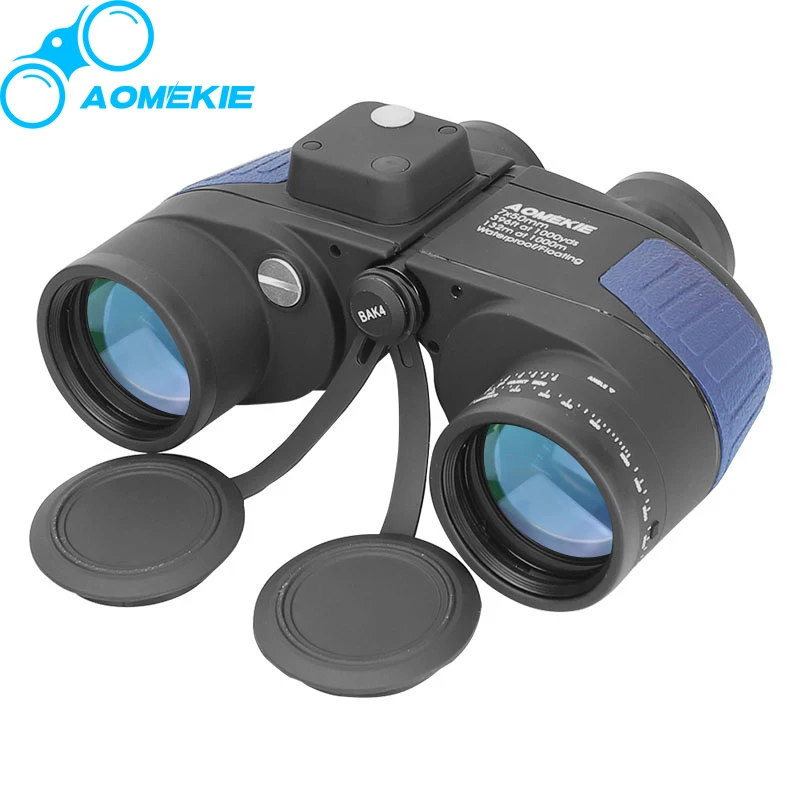 AOMEKIE 7X50 Military Binoculars Rangefinder Compass