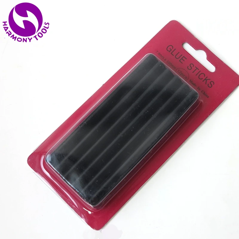 HARMONY Free Shipping 24 Pieces 7.5mm x 100mm small hot melt glue stick for fusion keratin bond hair extensions