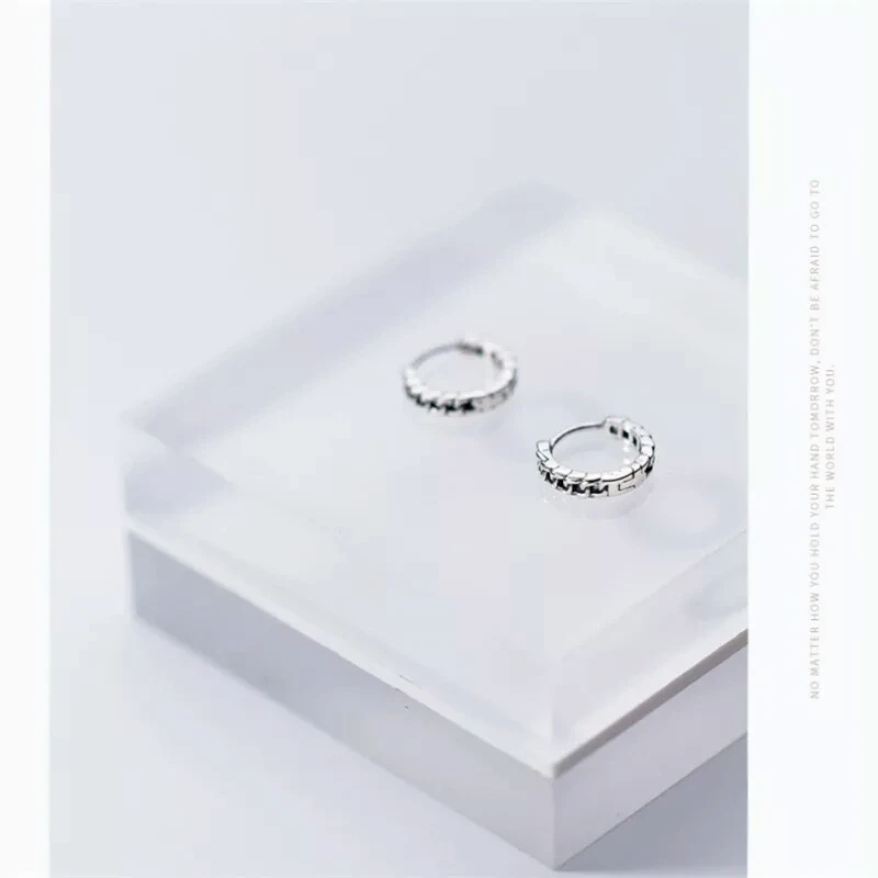 925 Настоящее серебро 925 пробы подлинные серьги-кольца для женщин винтажные серьги из стерлингового серебра женские ювелирные изделия для вечеринки G0012