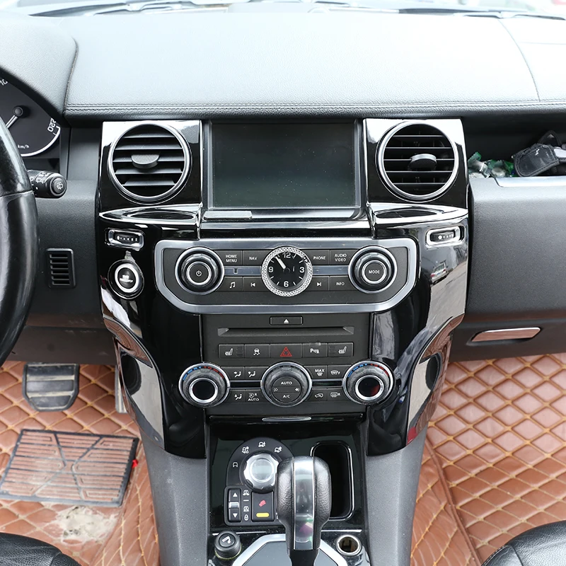2 шт. для Land Rover Дискавери 4 LR4 2010 2016 LHD аксессуары ABS Глянцевая черная центральная