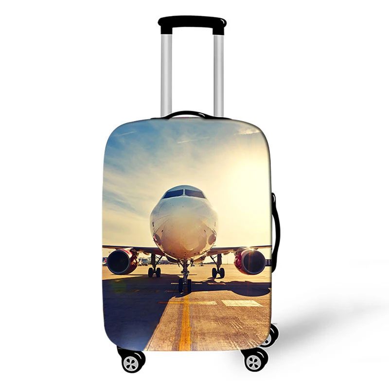 Travel Accessories Luggage Cover Suitcase Protection Baggage Dust Cover Elasticity Aircraft Trunk Set Case For Travel Suitcase - Цвет: G